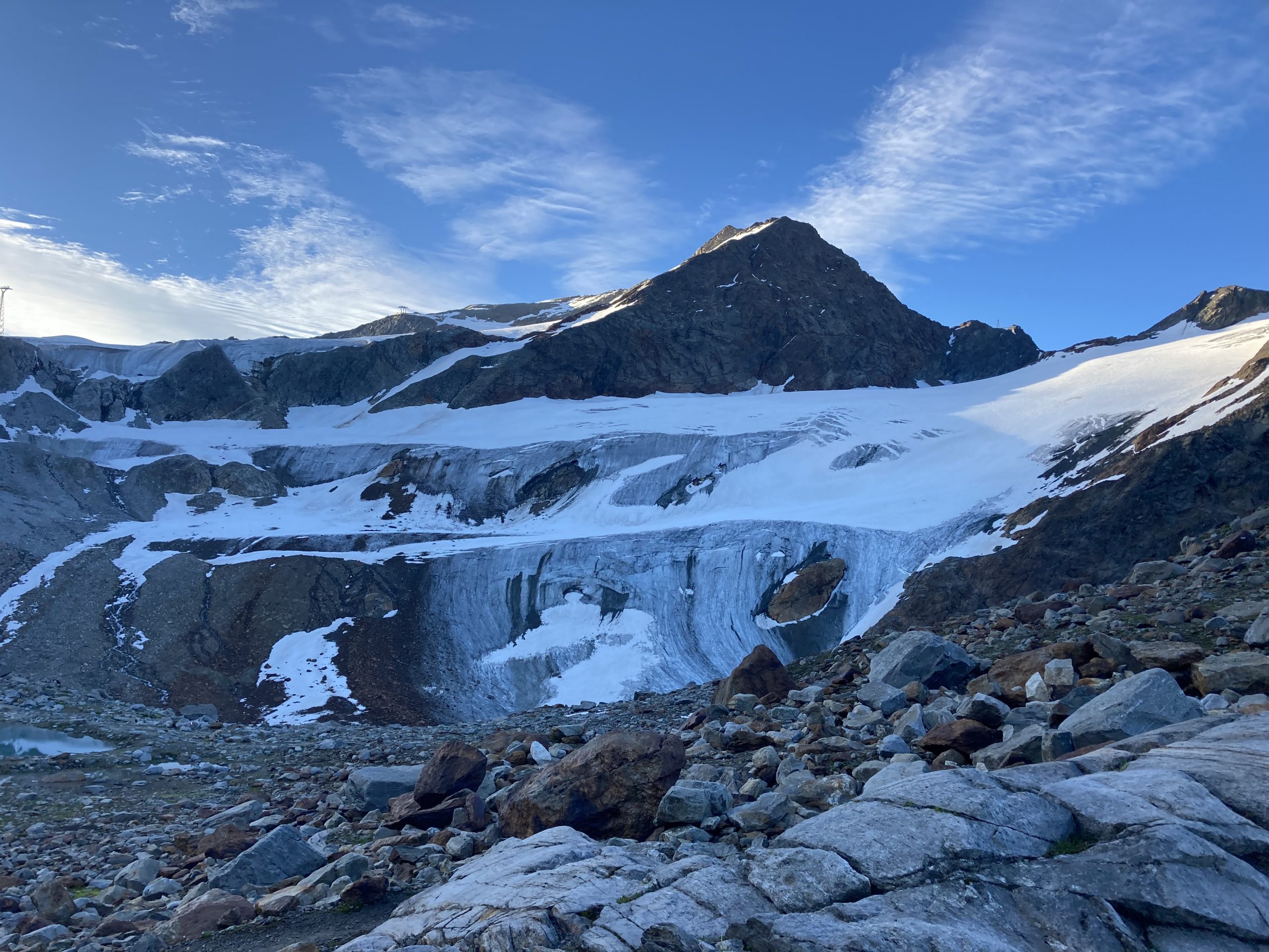 Gletscher im Morgenlicht