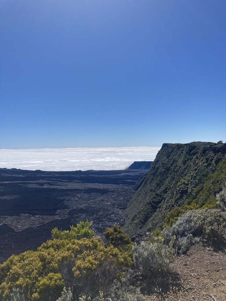 Kante zum Piton de la Fournaise