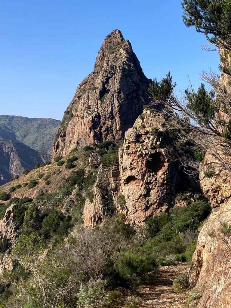 Felsen in Form eines Gesichtes