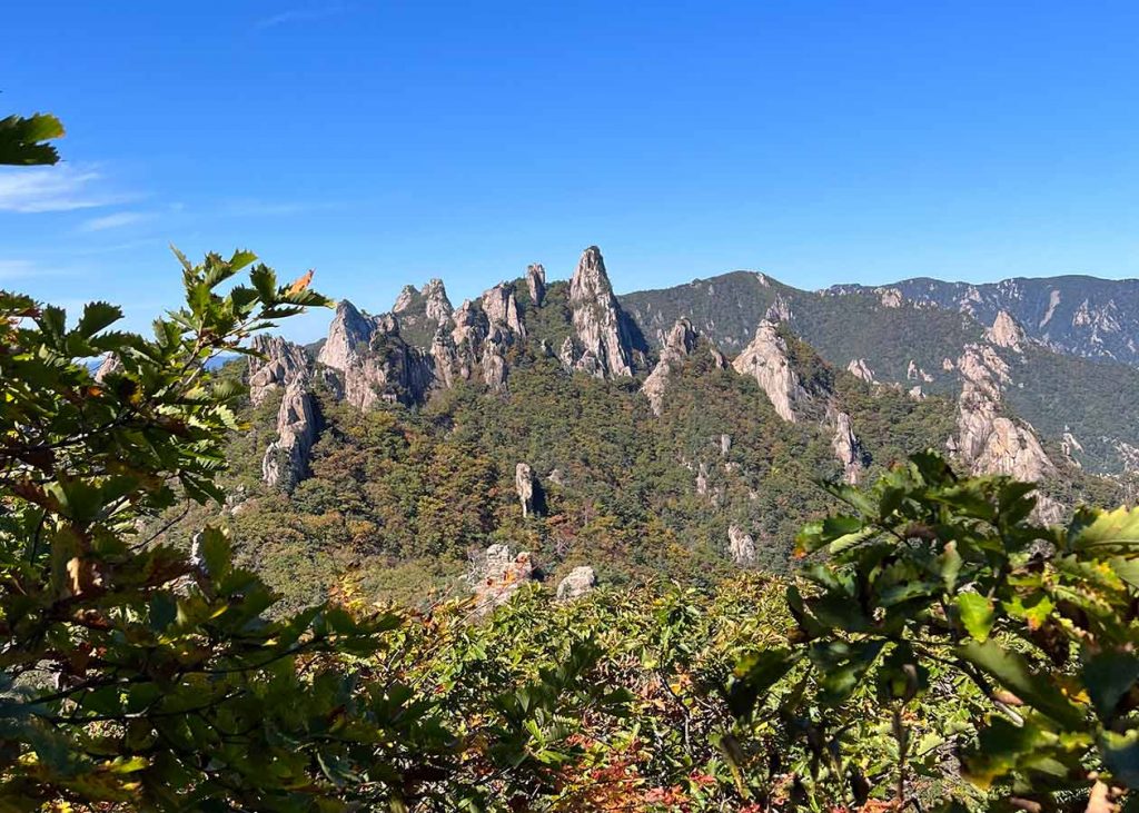 Aussicht auf den Seoraksan Nationalpark
